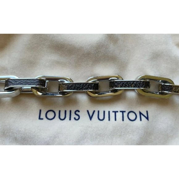ULTRA RARE Ltd Ed LOUIS VUITTON Monogram LOCK NECKLACE MP2029 - Picture 10 of 13